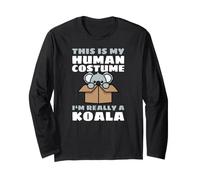 This Is My Human Costume I'm Really A Koala Maglia a Manica