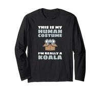 This Is My Human Costume I'm Really A Koala Maglia a Manica
