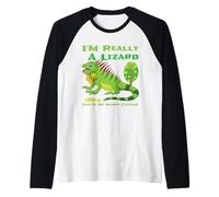 This Is My Human Costume I'm Really A Lucertola Cute Rettili Maglia con Maniche Raglan