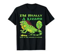 This Is My Human Costume I'm Really A Lucertola Cute Rettili Maglietta