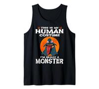 This Is My Human Costume I'm Really A Monster Halloween Canotta