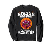 This Is My Human Costume I'm Really A Monster Halloween Felpa