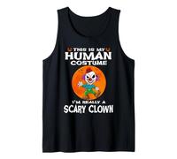 This Is My Human Costume I'm Really A Scary Clown Halloween Canotta