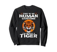 This Is My Human Costume I'm Really A Tiger Halloween Felpa