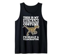 This Is My Human Costume I'm Really A Velociraptor Canotta