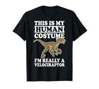 This Is My Human Costume I'm Really A Velociraptor Maglietta