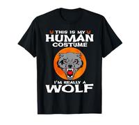 This Is My Human Costume I'm Really A Wolf Halloween Maglietta