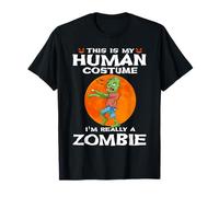 This Is My Human Costume I'm Really A Zombie Halloween Maglietta