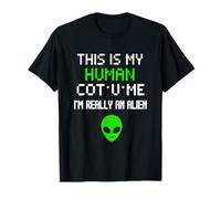 This Is My Human Costume I'm Really An Alien Humor Maglietta