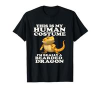 This Is My Human Costume Pogona Rettile Drago Barbuto Maglietta
