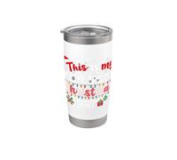 This is My It's Too Hot for Ugly Christmas Sweaters Funny Bicchiere termico in acciaio inox doppia parete
