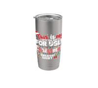 This is My It's Too Hot for Ugly Christmas Sweaters Funny Bicchiere termico in acciaio inox doppia parete