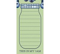 This Is My Jam: Full Color Blueberry Jam Canning Jar List Pad