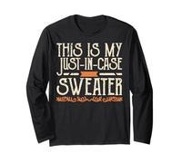 This Is My Just-in-Case Maglione ebraico Maglia a Manica