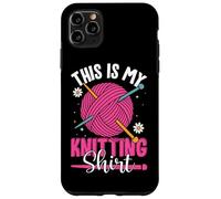 This Is My Knitting Shirt Yarn Fun Custodia per iPhone 11 Pro Max