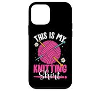 This Is My Knitting Shirt Yarn Fun Custodia per iPhone 12 mini