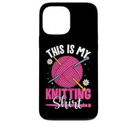 This Is My Knitting Shirt Yarn Fun Custodia per iPhone 13 Pro Max