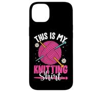 This Is My Knitting Shirt Yarn Fun Custodia per iPhone 14 Plus