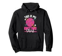 This Is My Knitting Shirt Yarn Fun Felpa con Cappuccio