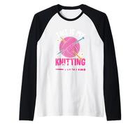 This Is My Knitting Shirt Yarn Fun Maglia con Maniche Raglan