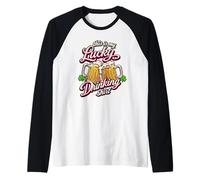 This Is My Lucky Drinking Shirt Birra per Il Giorno di San Patrizio Maglia con Maniche Raglan