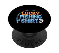 This Is My Lucky Fishing Fisherman - Retro Good Luck Angler PopSockets PopGrip Adesivo