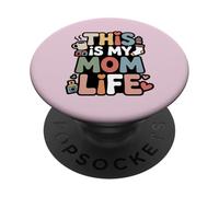 This Is My Mom Life Funny Mom Citazione PopSockets PopGrip Adesivo