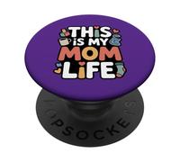 This Is My Mom Life Funny Mom Citazione PopSockets PopGrip Adesivo