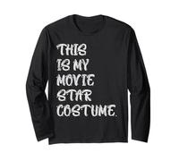 This Is My Movie Star Costume Funny Halloween Movie Lovers Maglia a Manica