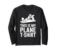 This Is My Only Plane T-shirt Woodworker Puns Lavorazione del legno Maglia a Manica