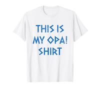 This Is My Opa Camicia Antica Bandiera Greca Divertente Greco Opa Maglietta