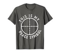 This Is My Peace Symbol Hunting Cross Hair Sing Maglietta