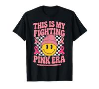 This Is My Pink Era Pink Ribbon Breast Cancer Awareness Maglietta