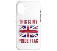 This is My Pride Flag - Patriot of UK Graphic British Custodia per iPhone 16