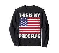 This Is My Pride Flag Patriotic 4th of July American Flag Felpa