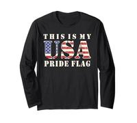 This Is My Pride Flag Shirt America USA 4 luglio Maglia a Manica