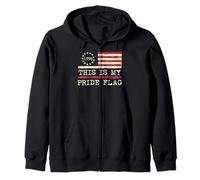 This Is My Pride Flag USA 1776 Anti LGBT 4 luglio Uomini Donne Felpa con Cappuccio