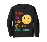 This is My Purim Costume Funny Jewish Maglia a Manica