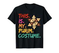 This is My Purim Costume Jewish Hamantaschen Magen David Maglietta