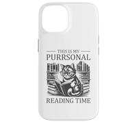 This Is My Purrsonal Reading Time Custodia per iPhone 14
