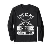 This Is My Ren Faire Costume Funny Design Maglia a Manica
