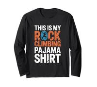 This is My Rock Climbing Pigiama Shirt Adventure Boulder Maglia a Manica