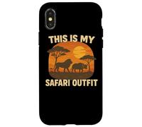 This Is My Safari Outfit Shirt Cool African Safari Lovers Custodia per iPhone X/XS