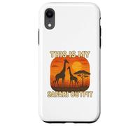 This Is My Safari Outfit Shirt Cool African Safari Lovers Custodia per iPhone XR