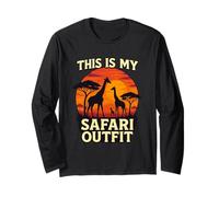 This Is My Safari Outfit Shirt Cool African Safari Lovers Maglia a Manica
