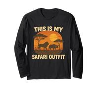 This Is My Safari Outfit Shirt Cool African Safari Lovers Maglia a Manica