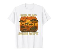 This Is My Safari Outfit Shirt Cool African Safari Lovers Maglietta