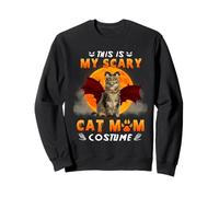 This Is My Scary Cat Mom Costume Halloween Cat Maine Coon Felpa