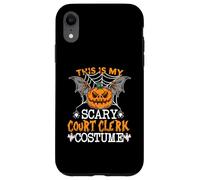 This Is My Scary Court Clerk Funny Costume Halloween Party Custodia per iPhone XR