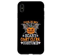 This Is My Scary Court Clerk Funny Costume Halloween Party Custodia per iPhone XS Max